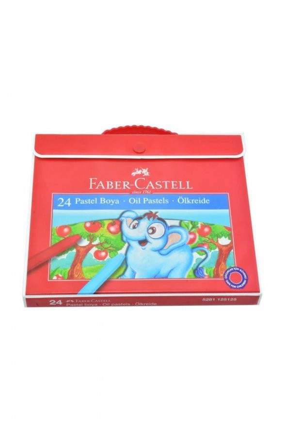 Plastik Çantalı Tutuculu Pastel Boya 24 Renk ürün görseli 1