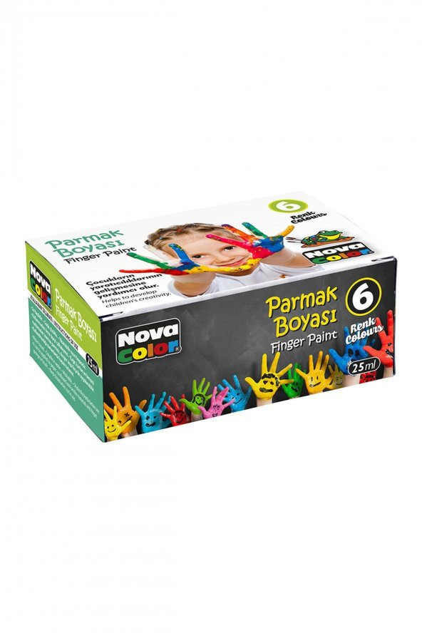 Parmak Boyası 6 Renk x 25 ml. ürün görseli 1