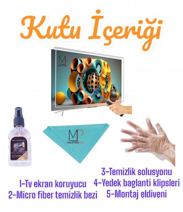 Vestel Uyumlu Tv Ekran Koruyucu 50UA9600 50 126 Ekran 4K Smart Android TV ürün görseli 1