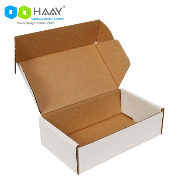 HAAY AMBALAJ 10X6X4 cm Kilitli Kutu Beyaz (75 ADET) ürün görseli 1