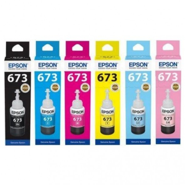Epson EcoTank L800 673 TAKIM 6 RENK  rekkep, ürün görseli 1