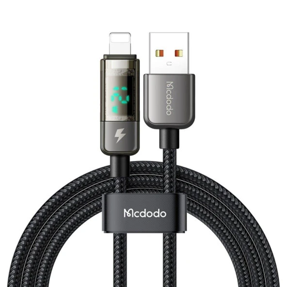 Mcdodo CA-3620 Iphone Şarj Data Kablo 1.2m-Siyah ürün görseli 1