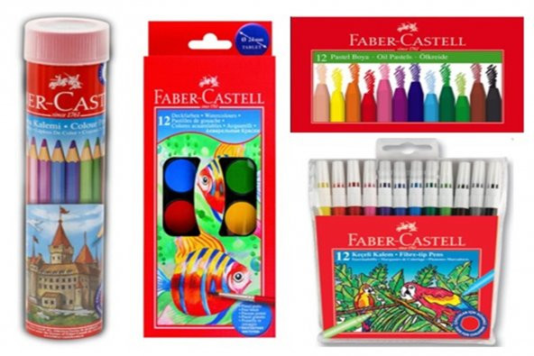 faber 4 lü boyama seti ürün görseli 1