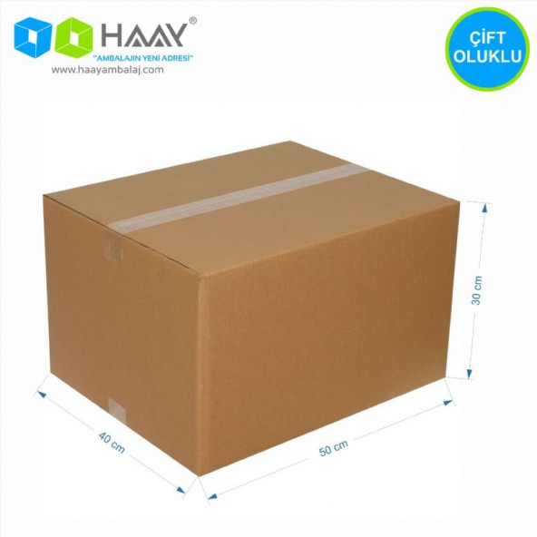 HAAY AMBALAJ 50x40x30 Cm Çift Oluklu A-Box Koli (10 ADET) ürün görseli 1