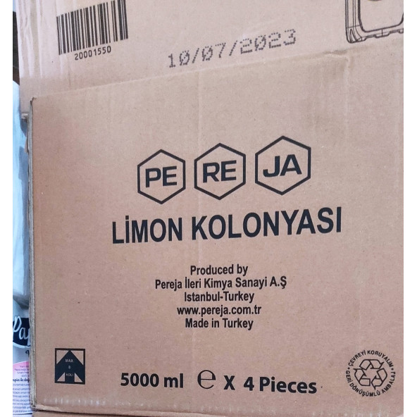 PEREJA LİMON KOLONYASI 5 LT - Resim 2