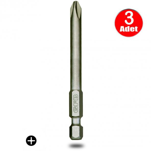 Gfb Bits Yıldız Uç Vidalama Matkap Ucu Ph2 x 100mm - 3 Adet ürün görseli 1