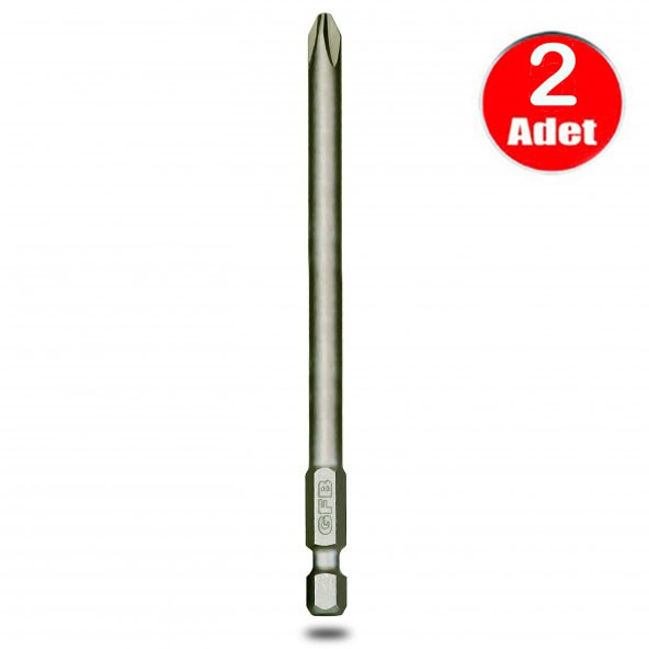 Gfb Bits Yıldız Uç Vidalama Matkap Ucu Ph2 x 150mm - 2 Adet ürün görseli 1
