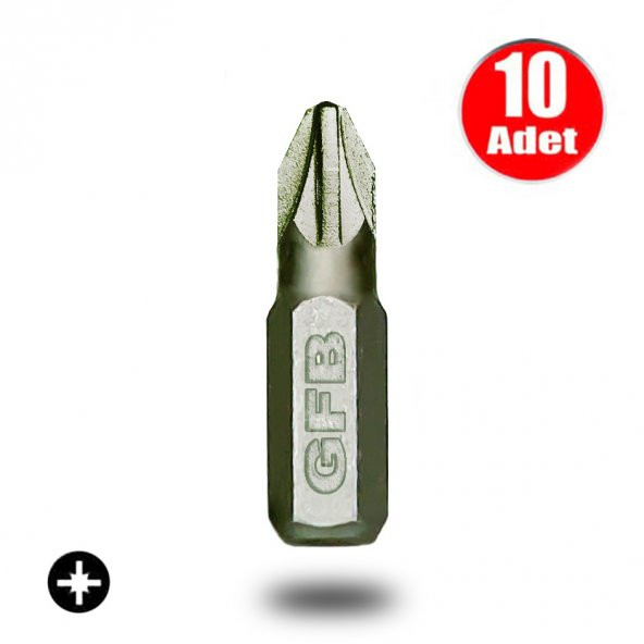 AletÇantam Gfb Bits Yıldız Uç Vidalama Matkap Ucu Pz2 x 25mm - 10 Adet ürün görseli 1