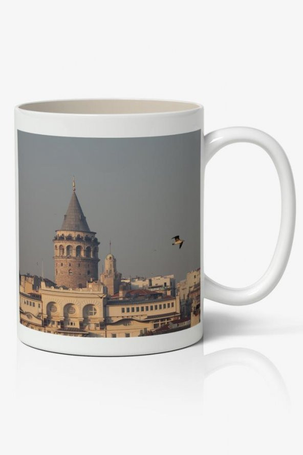 Galata Kulesi Baskılı Kupa Bardak - Baskılı Kahve Kupa Bardak-1 ürün görseli 1
