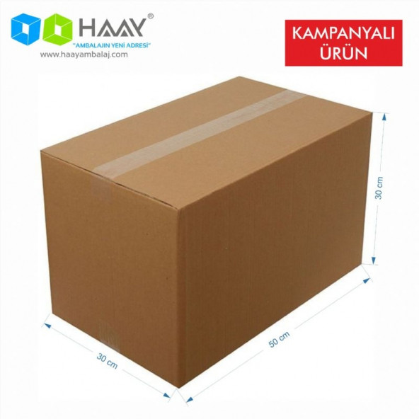 HAAY AMBALAJ 50X30X30 Cm Çift Oluklu A-Box Koli (10 ADET) ürün görseli 1