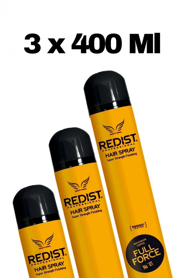 Redist Full Force Saç Spreyi 400 ml 3 Adet - Resim 2