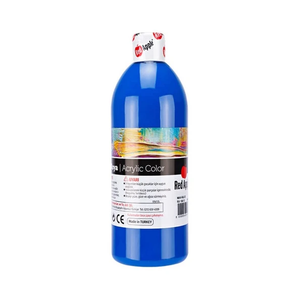 Red Apple Akrilik Boya 500 ml Mavi ürün görseli 1