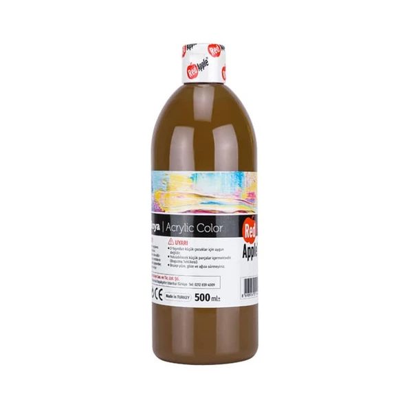 Red Apple Akrilik Boya 500 ml Kahverengi ürün görseli 1