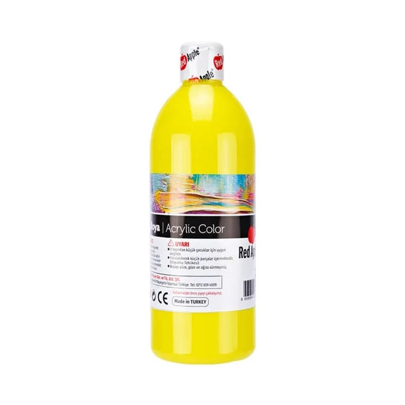 Red Apple Akrilik Boya 500 ml Limon Sarı ürün görseli 1
