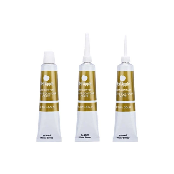 Red Apple Cam Kontur Boyası 25 ml Altın ürün görseli 1