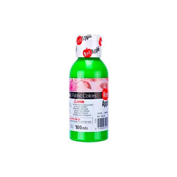 Red Apple Kumaş Boyası 100 ml Açık Yeşil ürün görseli 1