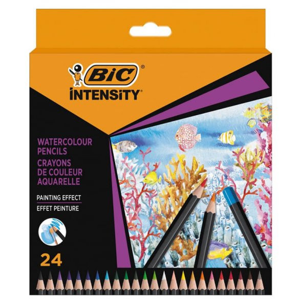 Bic Intensity Aquacouleur Kuru Sulu Boya Kalemi 24 Renk ürün görseli 1