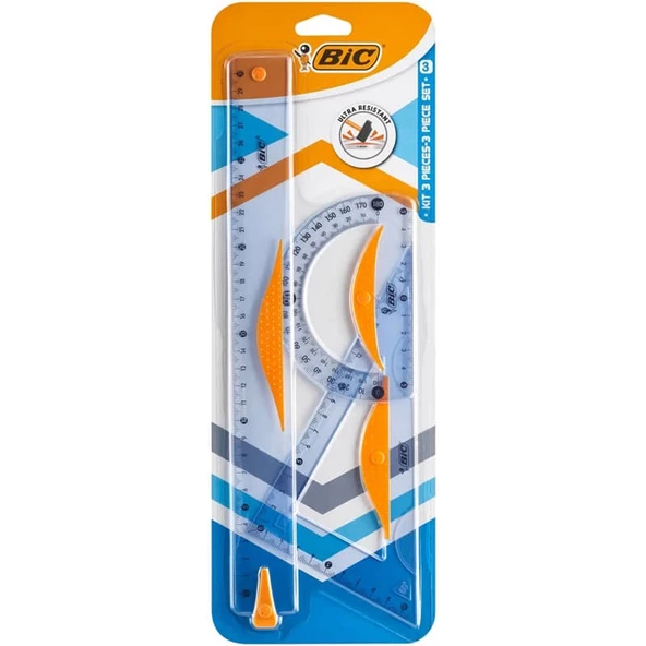 Bic Çizim Seti 30 cm Cetvelli 3 Parça ürün görseli 1