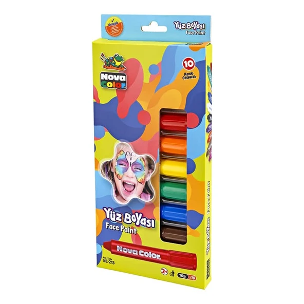 Nova Color Yüz Boyası 10 Renk Set ürün görseli 1