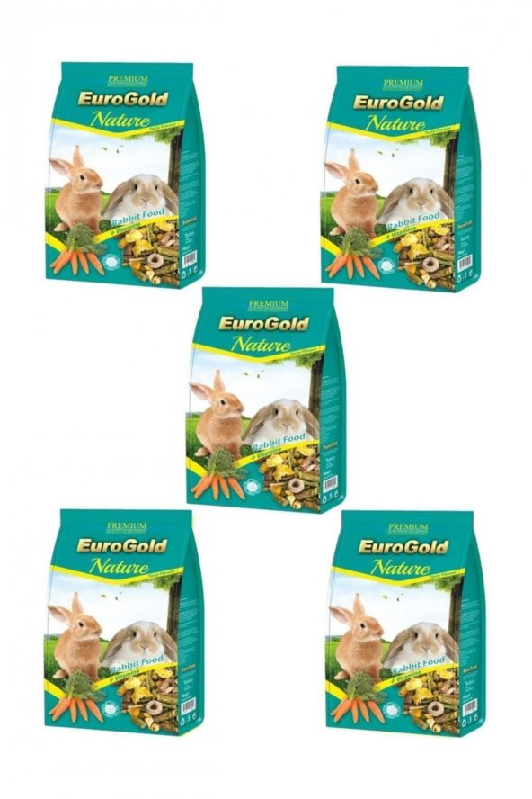 EuroGold Tavşan Yemi 750 Gr X 5 Adet ürün görseli 1
