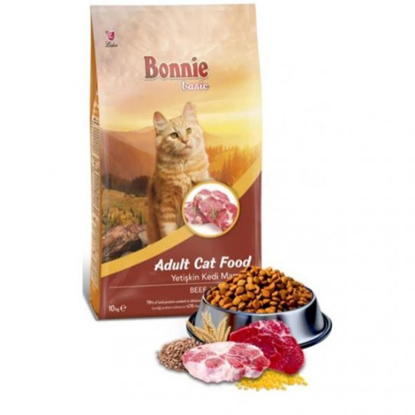 Bonnie Dana Etli Yetişkin Kedi Maması 10 Kg ürün görseli 1