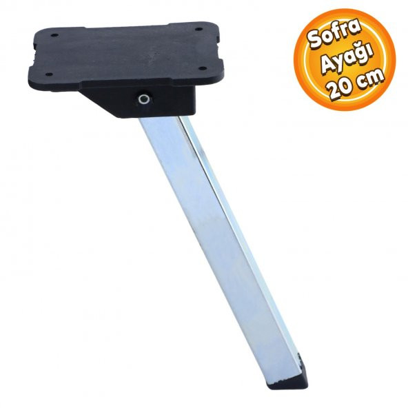 Sofra Ayağı Metal Plastik Siyah Taban Katlanır Yer Sofrası Sini Altı 20 cm ürün görseli 1