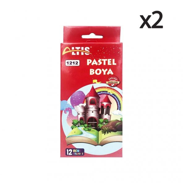 Altıs 12 Renk Pastel Boya 1212 2 Adet ürün görseli 1