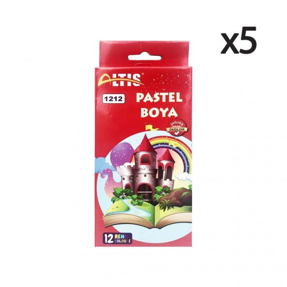 Altıs 12 Renk Pastel Boya 1212 5 Adet ürün görseli 1