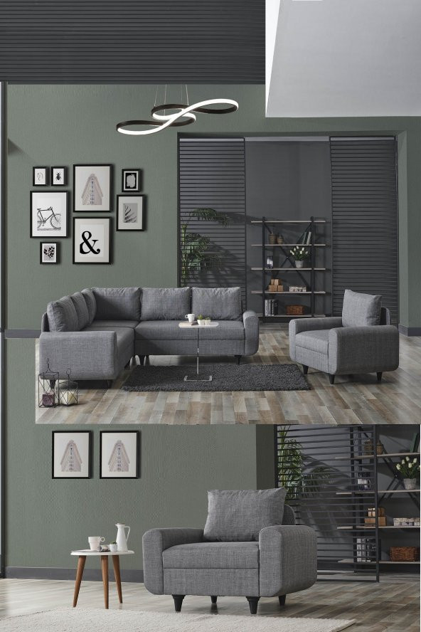 Kagu Corner Flavia Plus Köşe Takımı Berjerli ürün görseli 1