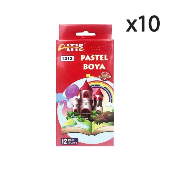 Altıs 12 Renk Pastel Boya 1212 10 Adet ürün görseli 1