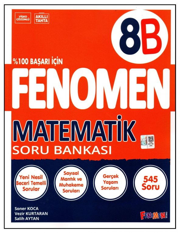 Fenomen 8. Sınıf LGS Matematik Soru Bankası (B) ürün görseli 1