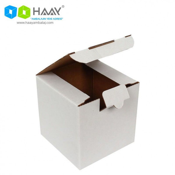 HAAY AMBALAJ 10,5x10,5x10,5cm Beyaz E-ticaret Kargo Kutusu (40 Adet) ürün görseli 1