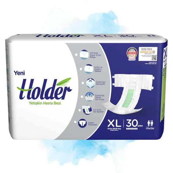 Holder Belbantlı Hasta Bezi 30 Lu X Large (XL) ürün görseli 1