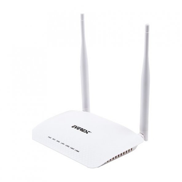 Everest EWR-958N 300 Mbps 1 WAN + 4 LAN Port WISP+Repeater+Access Point 2.4GHz Beyaz Kablosuz Router ürün görseli 1