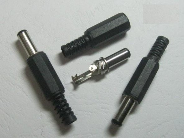 5.5x2.5 mm Erkek Jack ürün görseli 1