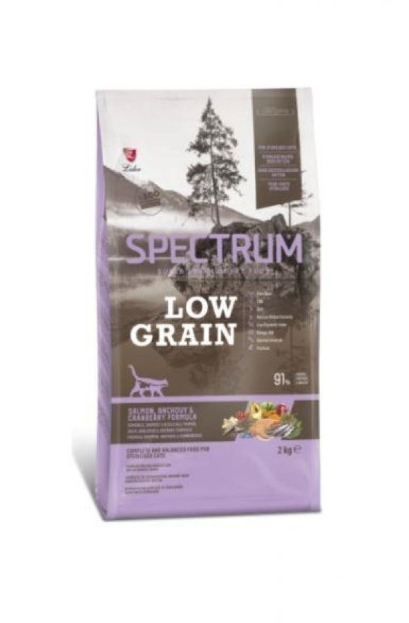 Spectrum Kısırlaştırılmış Yetişkin Kediler Için Somonlu, Hamsili & Kızılcıklı Formüllü 2 Kg ürün görseli 1