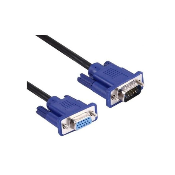 1.5M Vga To Vga Monitör Ekran Uzatma Ekleme Kablosu 15 Pin Dişi Erkek ürün görseli 1