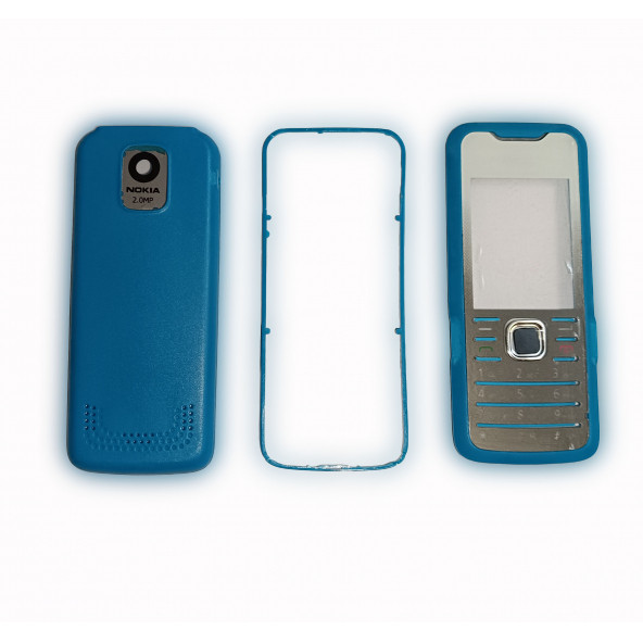 Nokia 7210s Kapak Nokia 7210s uyumlu Mavi ön Kapak Arka Kapak ve Tuş Takımı ürün görseli 1
