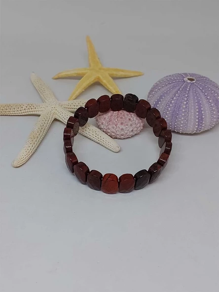 Jasper Taşı Oval Kesim Unisex Bileklik ürün görseli 1
