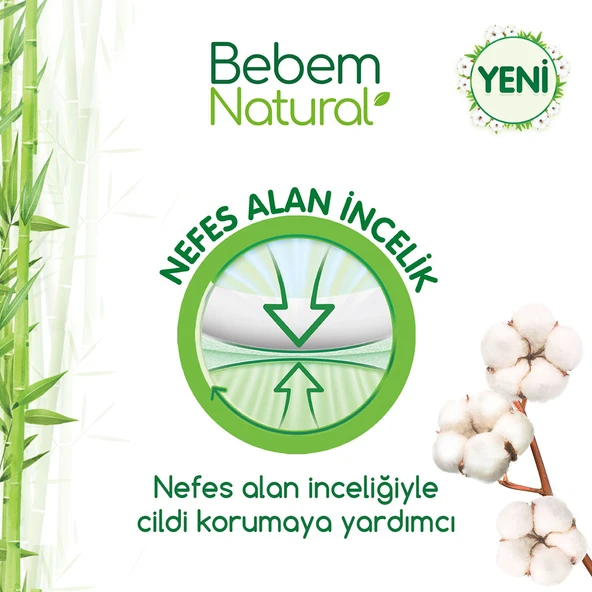 Bebem Natural Bebek Bezi 3 Beden Midi Aylık Fırsat Paketi 170 Adet - Resim 4