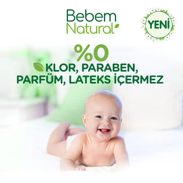 Bebem Natural Bebek Bezi 3 Beden Midi Aylık Fırsat Paketi 170 Adet - Resim 7