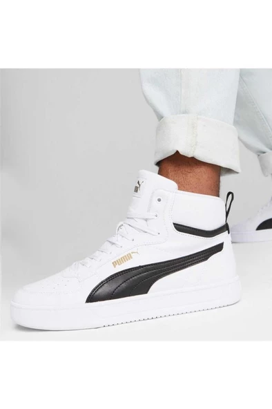 Puma Caven 2.0 Mid Erkek Sneaker Ayakkabı Beyaz Siyah 40-45 ürün görseli 1
