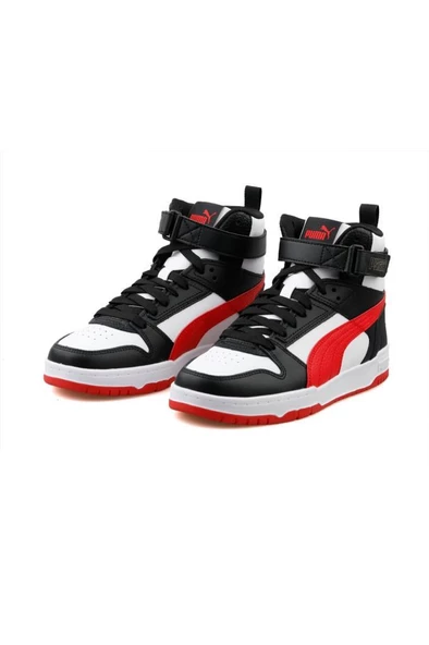 Puma RBD Game Jr Unisex Sneaker Ayakkabı Siyah-Beyaz-Kırmızı 36-39 ürün görseli 1
