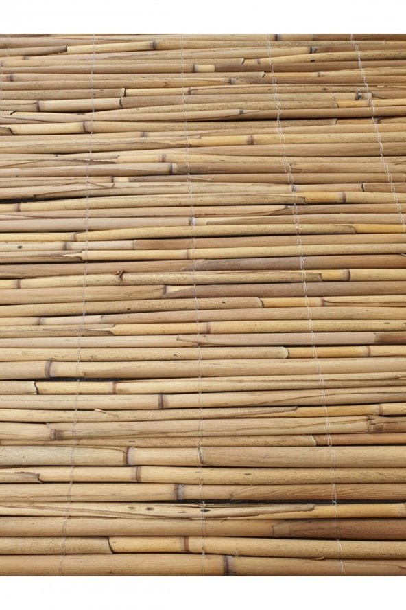 1m X 5m Hasır Kamış Çit Bambu Gölgelik Bahçe Dekor Tel Örgü Kamış Hasır Doğal ürün görseli 1