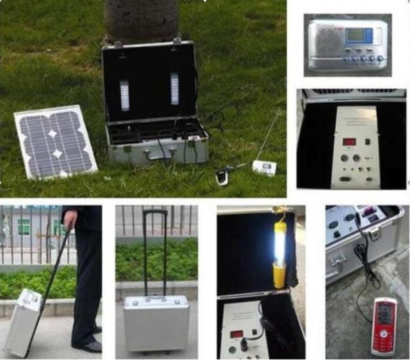 Green Solar 10W Çantalı Güneş Aydınlatma Seti ürün görseli 1