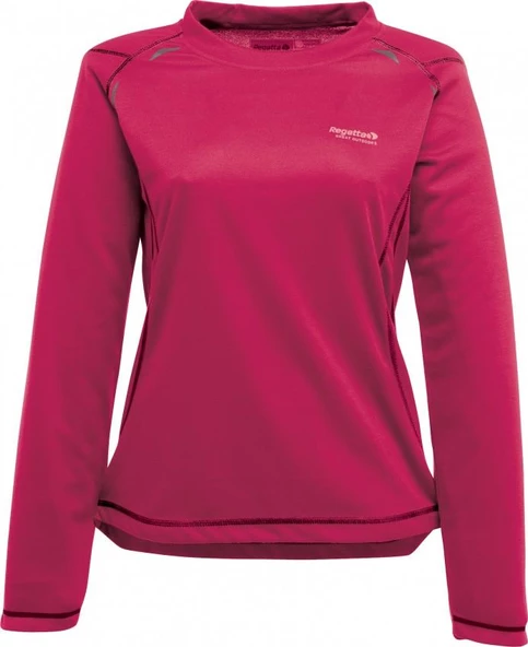 Regatta Base T-Shirt  L/S Kadın Uzun Kollu Üst İçlik-PEMBE ürün görseli 1
