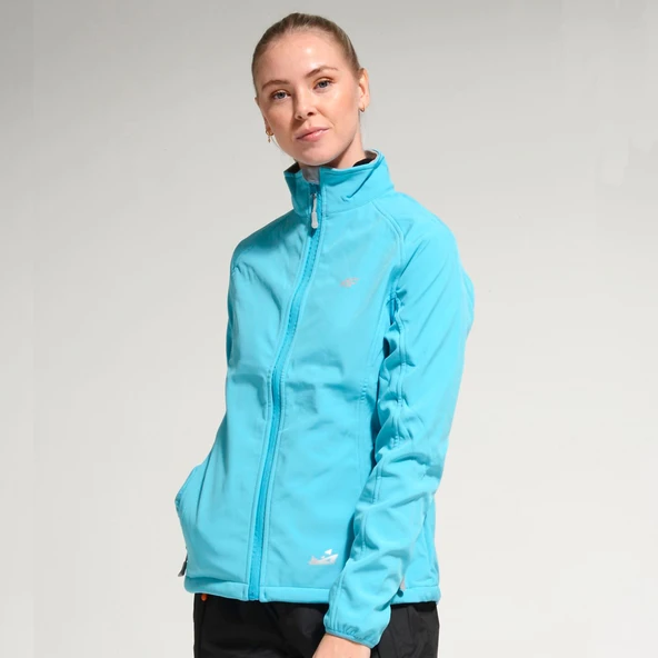 A&C Kadın Softshell Ceket-TURKUAZ - Resim 3