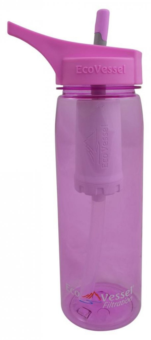 Eco Vessel Aqua Vessel Ultra Filtre Tritan Termos 0.75 Litre-PEMBE ürün görseli 1