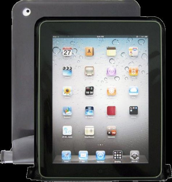 Jr Gear iPad Uyumlu Su Geçirmez Kılıf-SİYAH ürün görseli 1