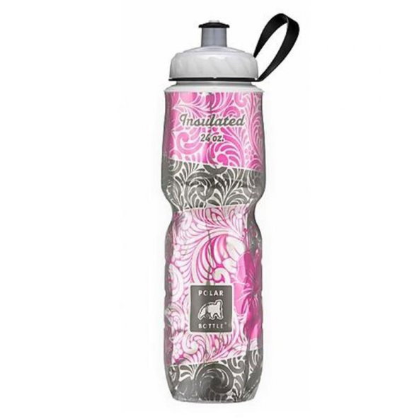 Polar Bottle Insulated Graphic Termos 0.70 Litre-PEMBE-GRİ ürün görseli 1